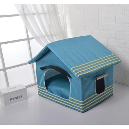 Cotton dog house comfortable and breathable pet hut dog tent
