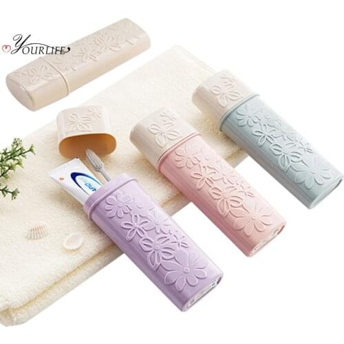 OYOURLIFE 1pc European Style Toothbrush Box Portable Outdoor Travel Tooth Brush Dust-proof Protect Case Bathroom Accessories