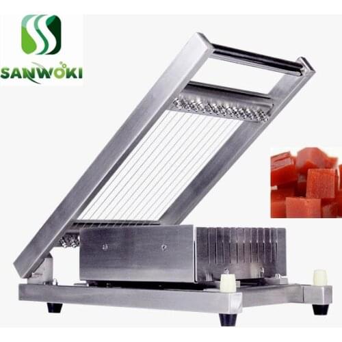 Chocolate guitar Cutting Machine jelly drops square cutter machine chocolate dicing machine Soft sweets slicing machine