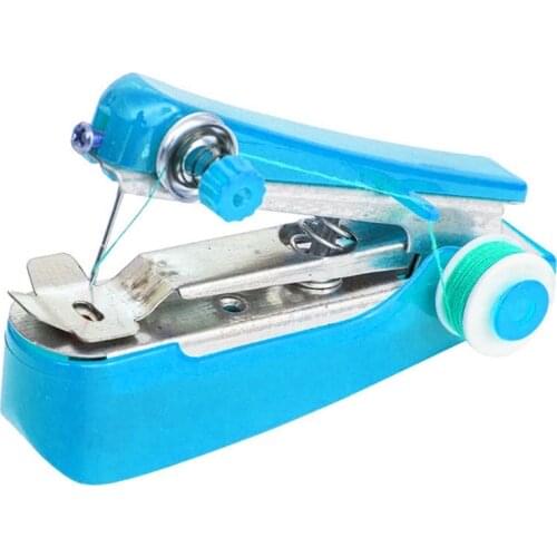 Mini Handheld Sewing Machine Portable Manual Simple Operation Multifunctional Stitch Handwork Needlework Sewing Tools