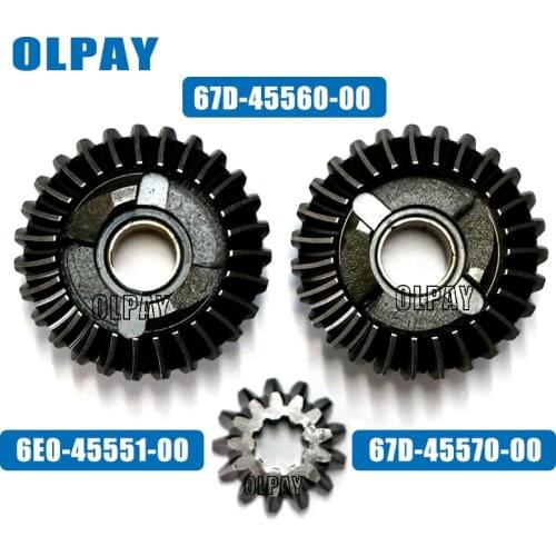 Gear set for Yamaha F4 4 stroke 4HP boat engine 67D-45560-00 6E0-45551-00 67D-45570-00