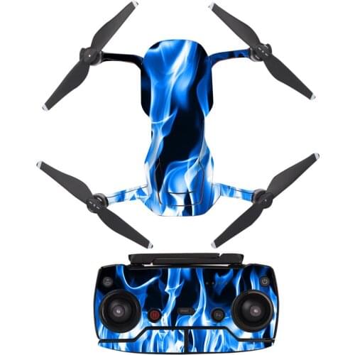 Flame Style Decal Vinyl Skin Sticker For DJI Mavic Air Drone + Remote Controllers + 3 Batteries Protection Film Cover