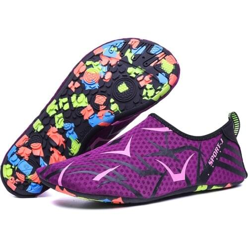 Women Men Water Shoes Barefoot Quick-Dry Aqua Socks Slip-on Beach Swim Diving Swimming Fins for Water Sports