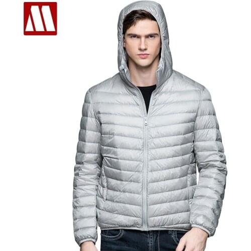 New Casual Brand White Duck Down Jacket Men Autumn Winter Warm Coat Mens Ultralight Duck Down Jackets Male Windproof Parka