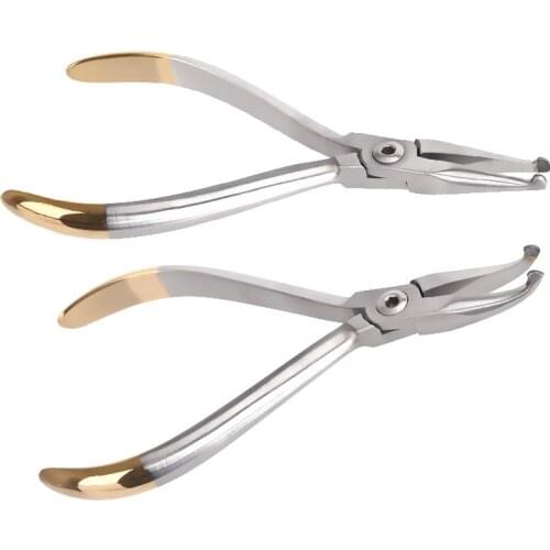 Dental Curved Hows Plier Straight Head Curved Head How Pliers Stainless Steel Dentist Plier Forcep Orthodontic Tools Product