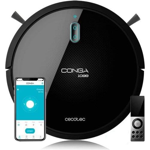 Robot Vacuum Cleaner Cecotec Conga 1099 Connected 1400 Pa 64 dB WiFi Black