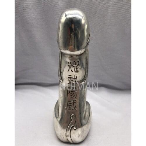 Collect China Fine Workmanship Cupronickel Guard Foo Dogs Lion Sculpture Metal Crafts Home Decoration