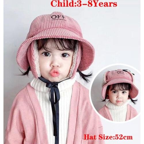 Unisex Kids Cartoon Hats Child Earmuffs Beanies Kids Autumn Winter Warm Earflap Ear Protection Cap Child Accessories Gorras