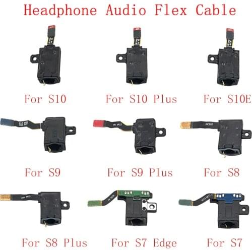 Earphone Headphone Audio Jack Flex Cable For Samsung S10 S10Plus S10E S9 S9Plus S8 S8Plus S7 Edge S7 Repair Parts
