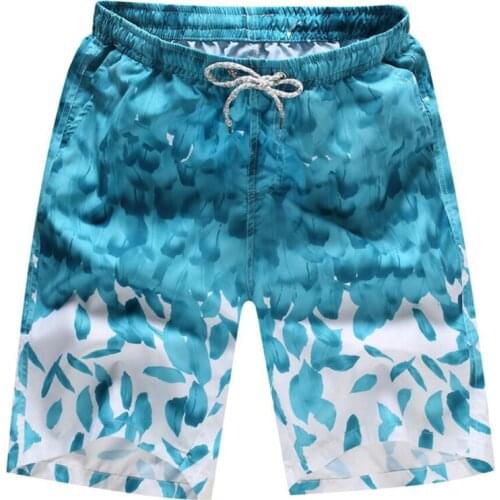 2021 New Fashion Shorts For Men Short Pants Swim Beach Cropped Drawstring Floral Printed Casual Loose Trousers