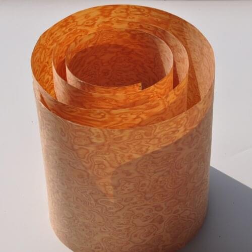 GREENLAND Burl Orange Wood Veneers size 250x58 cm table Veneer Flooring Furniture Natural Material Boat Decking Guitar