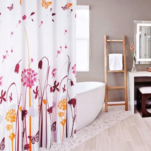 High quality Dandelion shower curtain mildew waterproof polyester shower curtain hooks shower curtain thickened Get Mildew