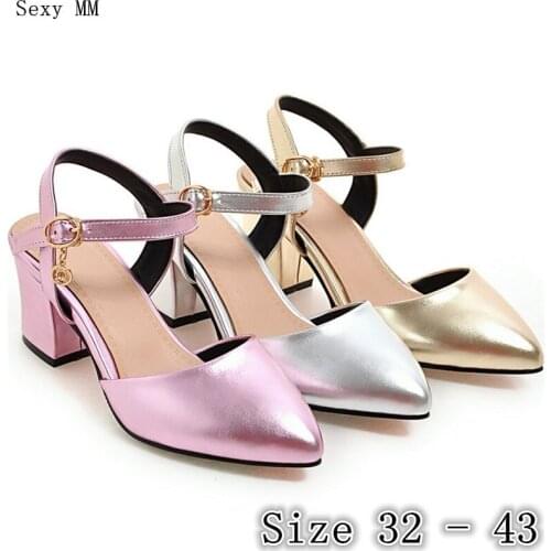 Gladiator Sandals Women High Heels Summer Pumps Slingbacks Shoes Woman High Heel Sandals Small Plus Size 32 33 34 - 40 41 42 43