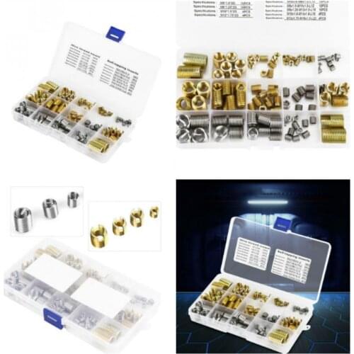 116PCS /1 box carbon steel thread repair blade, self-tapping thread grooving blade combination kit