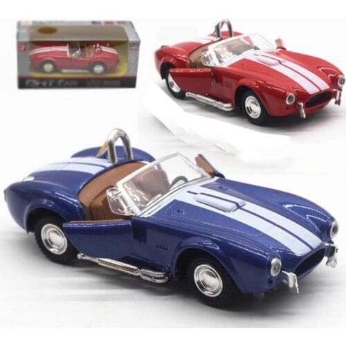 13CM 1:32 Scale Metal Alloy Classic Cobra 427 Classical Auto Car Model Diecast Vehicle Traffic Toys F Children Gifts Display