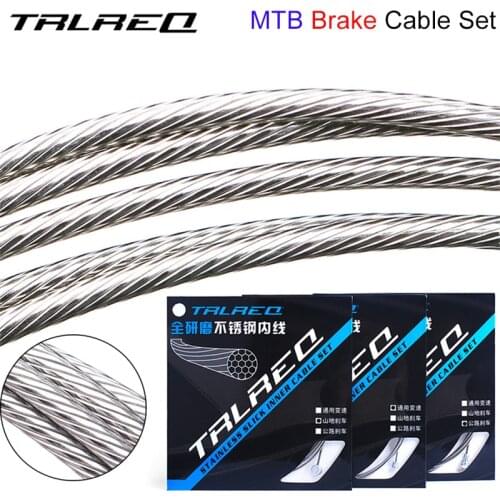 2pcs MTB Stainless Steel Brake Wire Cable For Mountain Bike Front&Rear Brake Cable Sets Inner Wire Ultra Slick Uncoated Cables