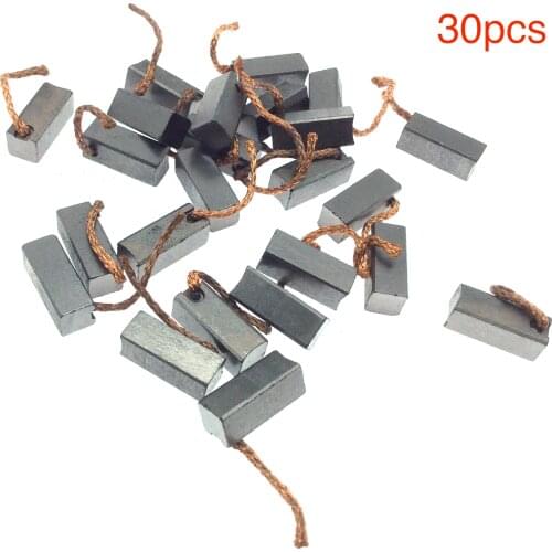 30pcs High Quality 8x8x19mm 6x6x13.5mm 8x9x20mm 7x7x12.5mm Auto Heater Blower Carbon Brush car Heater Blower Fan Air-blower
