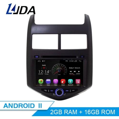 LJDA 2 Din Car Radio Android 10 Car DVD Player For CHEVROLET Aveo 2011 2012 2013 Quad Core GPS Navigation WIFI Multimedia Stereo