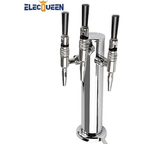 Draft Beer Towers, 3-way beer tower,Good Quality Mirror Polished Draft Beer Column Stainless Steel Bar Beer Accessories 2019 New
