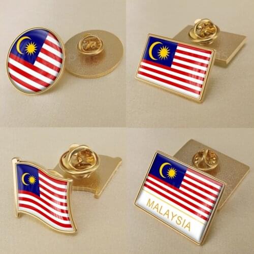 Coat of Arms of Malaysia/Malaysian Flag National Emblem Brooch/Badges/Lapel Pins