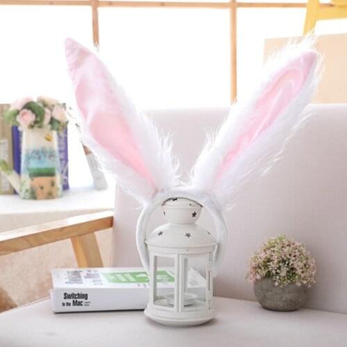 Toy Pretend Play Game Headband Bunny Ear Toys Cute Plush Pink Cute Girl Childrens Festival Performance Props