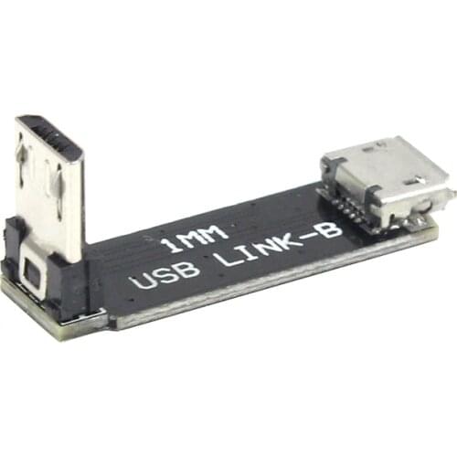 Feichao L-type Micro USB Flight Control Programmer Male to Female Extension Adapter Board USB-B for FPV Indoor RC Racing Drone