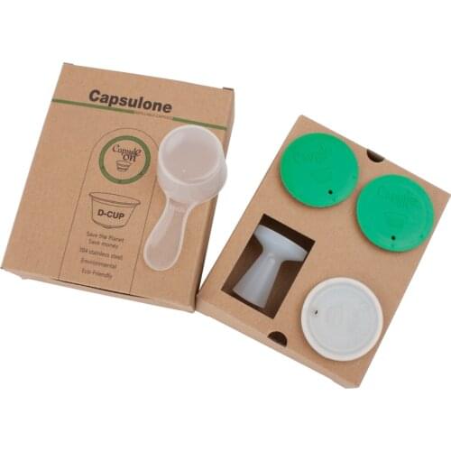 Capsulone milk foam refillable metal stainless steel capsule pod cup fit for dolce gusto coffee machine resuable cafe capsule