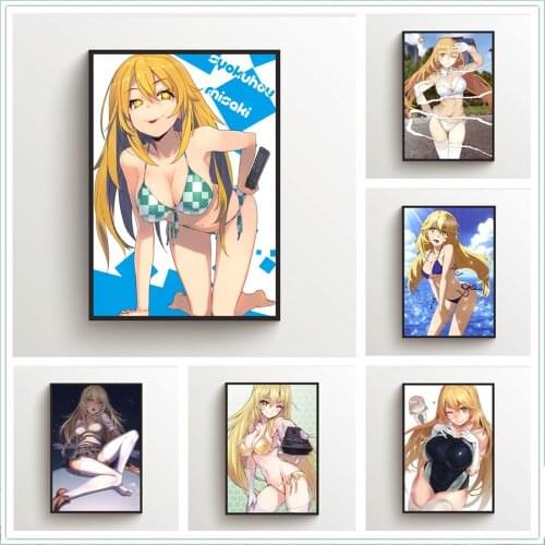 WTQ Canvas Painting Anime Posters To Aru Kagaku No Railgun Shokuhou Misaki Wall Decor Wall Art Picture Room Decor Home Decor
