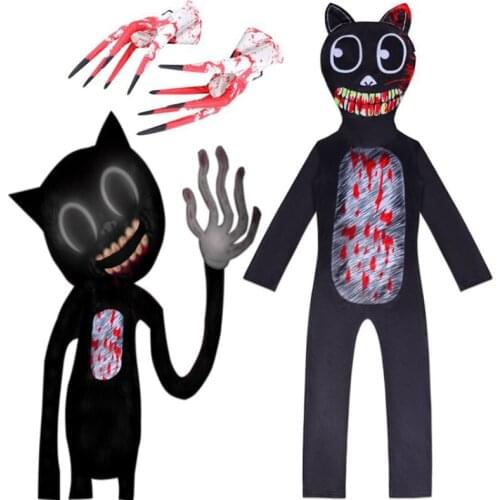 Anime cosplay one-piece Halloween mysterious cartoon cat Siren Head long horse costume set