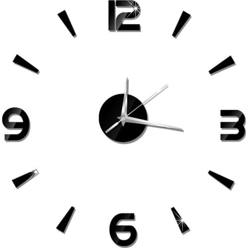 Quartz Wall Clock Watch Modern Design Large Decorative Clocks Europe Acrylic Stickers Wall Clock Living Room Decoration