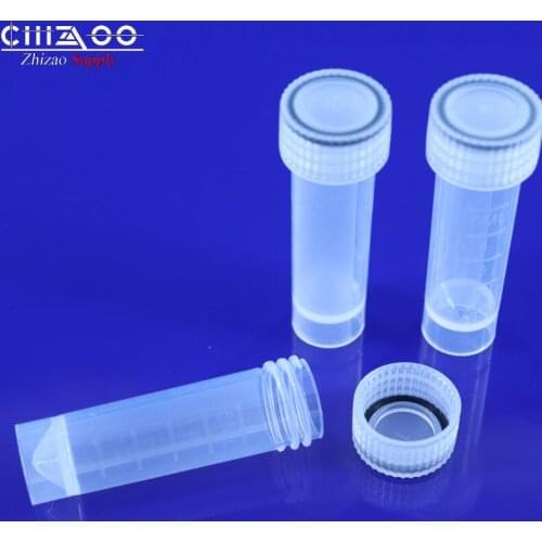 Medical Laboratory Disposable Plastic 5ml Graduated Cryo Freezing Tubes