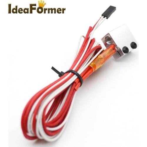 3D printer Heater cartridge + Thermistor + Heating block Volcano Reprap hotend 3D printer parts j-head 12/24V