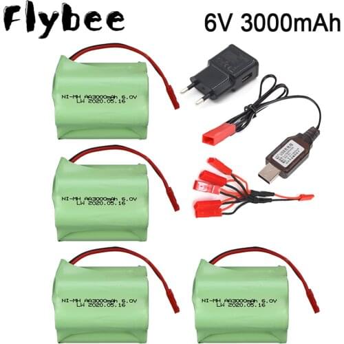 6V 3000mah NiMH Battery JST Plug For Rc toys Cars Tanks Trucks Robots Boats Guns toy model high capacity 6V NI-MH Battery
