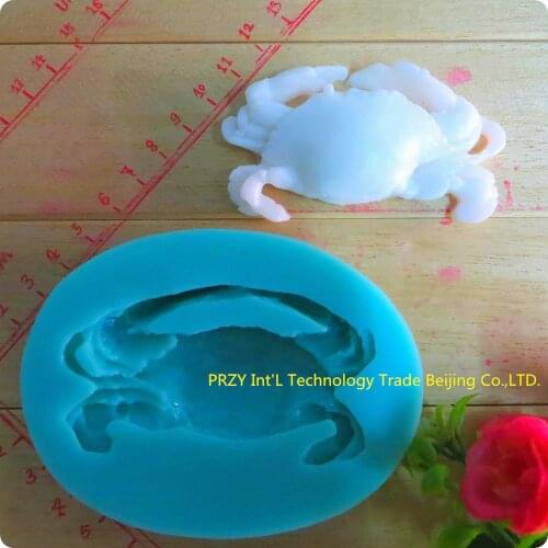 New style crab shaped chocolate silicone mold fondant Cake mold decorationmold NO.:si251