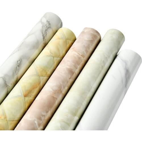 Furniture renovation marble wall sticker cabinet wardrobe decoration wall stickers bathroom waterproof dining table PVC stickers