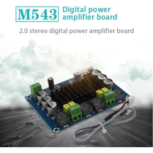 XH-M543 High Power Digital Amplifier Board TPA3116D2 Audio Amplifier Module Dual Channel 2*120W Operational Amplifier Chips