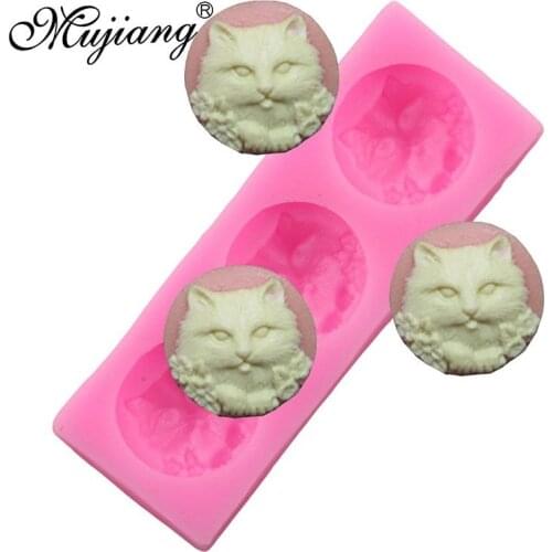 Halloween Cat Candy Silicone Molds Fondant Cake Decorating Tools Soap Polymer Clay Chocolate Gumpaste Mold Cookie Baking Moulds