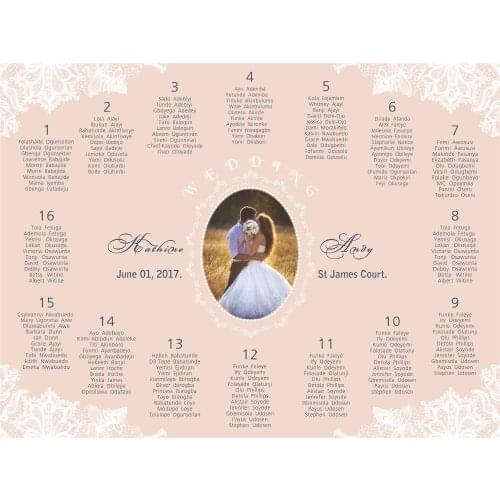 The unique printable wedding seating plan digital file provided only can be birthday or christams party lace