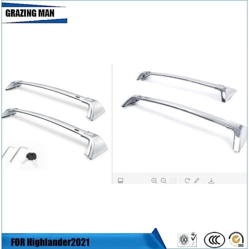 Car Top Cross Bar for Highlander 2021 2022 Highlander Roof Rack