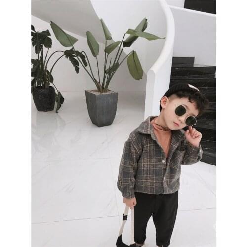 2 3 4 5 6 Years Toddler Boys Jackets Fashion Korean Plaid Spring Autumn Jackets For Boys Kids Clothing Children Outerwear 2020