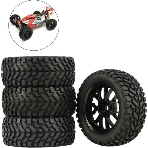 1/14 1/16 1/18 Scale 144001 Upgrade Parts Off Road Buggy Tires Wheels for Wltoys 144001 124018 124019 for Remo 1631 RC Car