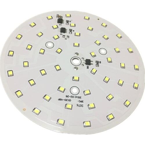 10pcs LED COB Lamp AC220V 2835SMD Chip Smart IC flush light panel 18W Module bulb spotlight plate White 6000-6500K Free shipping