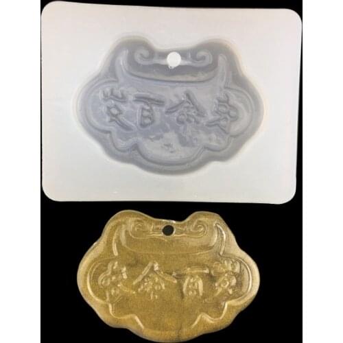 10 Styles Guanyin Buddha Chinese Traditional Amulet Mold Yin Yang Taiji Jewelry Pendant Charms Mold Resin Casting Molds X4YA