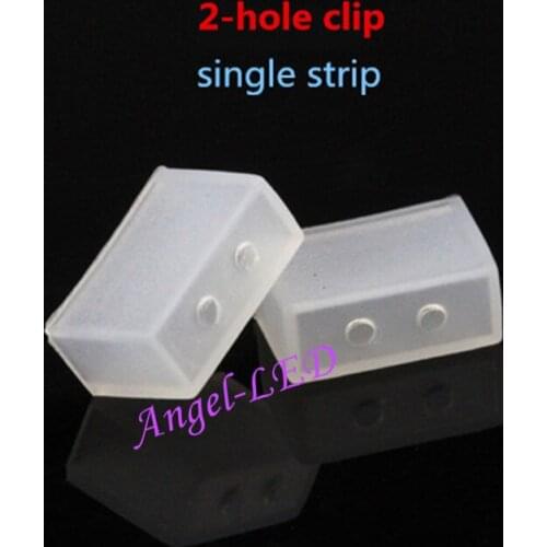 100pcs use for SMD5050 3528 ws2801 ws2811 ws2812b tube waterproof led strip light non-2--4 hole Silicon clip, end caps tail plug