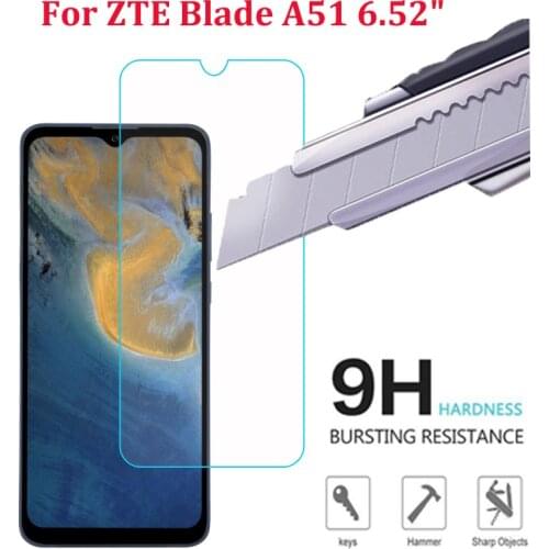 2.5D For ZTE Blade A51 Glass Tempered Cover Tempered Glass Film For ZTE Blade A 51 Protection Screen Protector Protective Film
