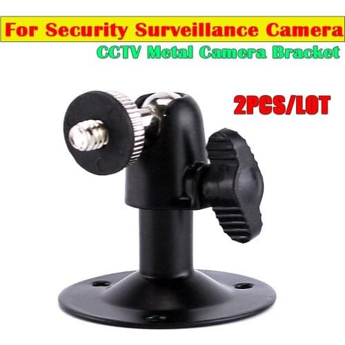 2PCS/Lot CCTV Camera Stand Wall Ceiling Metal Mount Bracket Holder & Fitting Screws For Security Surveillance Camera