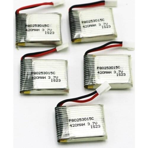 5pcs/lot Rc lipo Battery 3.7V 420mAh 15C Lipo Battery for Walkera 4G3 4#3 AKKU Rc Helicopter