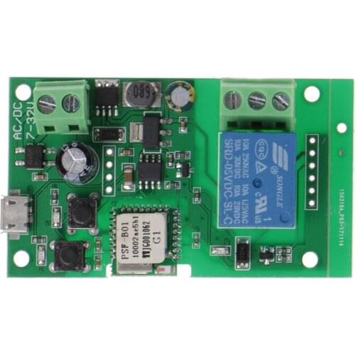 DC 5V-32V Jog Self-lock Smart WiFi Wireless Switch Relay Module APP Control L15