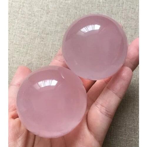 50mm Pink Crystal SPHERE NATURAL SPECIMEN ROSE QUARTZ BALL Natural Crystal Healing Stone Reiki chakra
