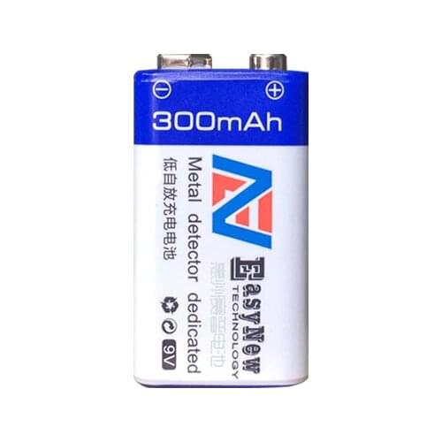 High capacity 300MAH 9V NI-MH battery 6F22 1604G microphone detector universal meter rechargeable battery